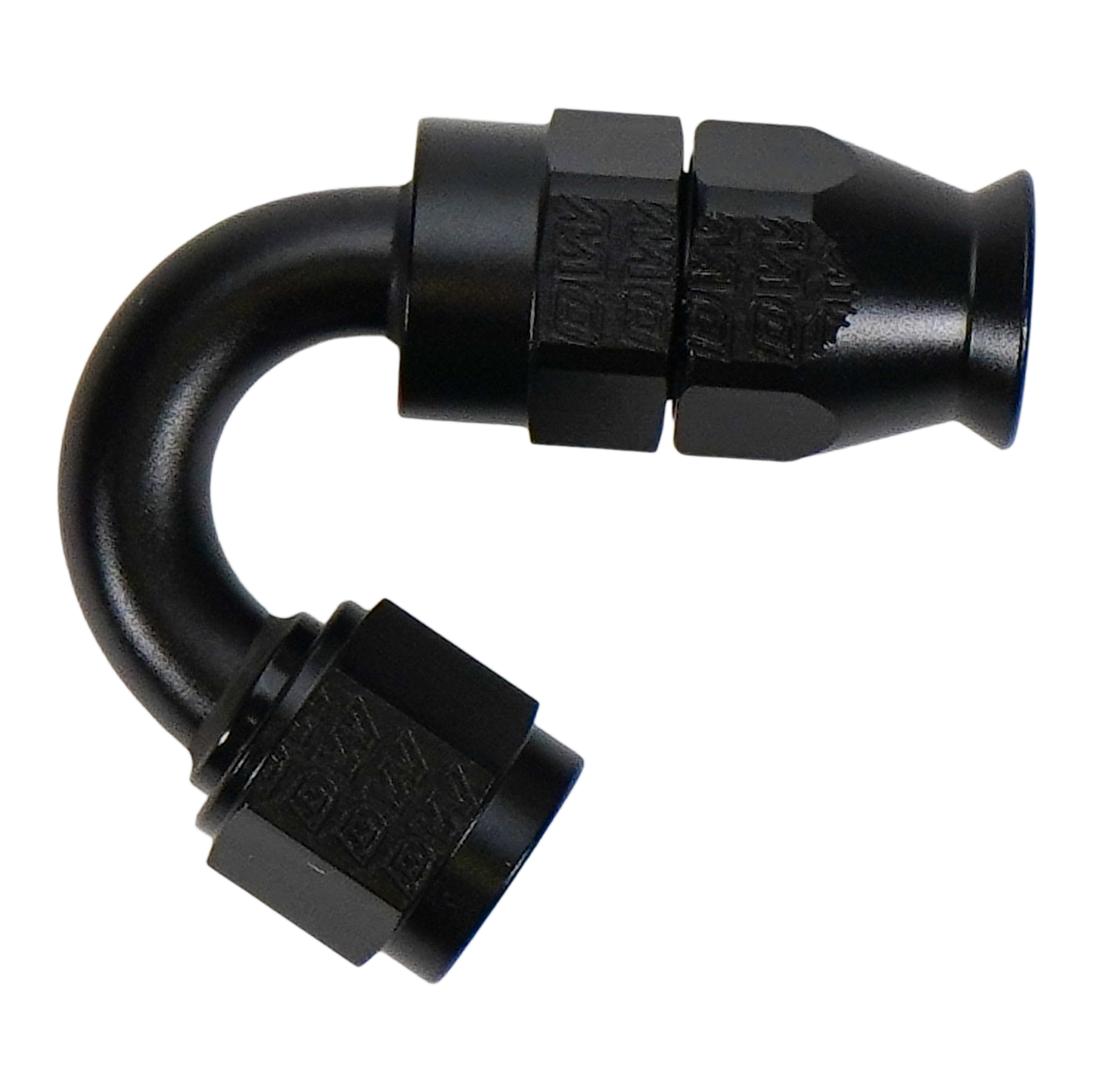 6 AN Female Flare Swivel (Incl Ferule/Olive) 150-degree Hose End PTFE