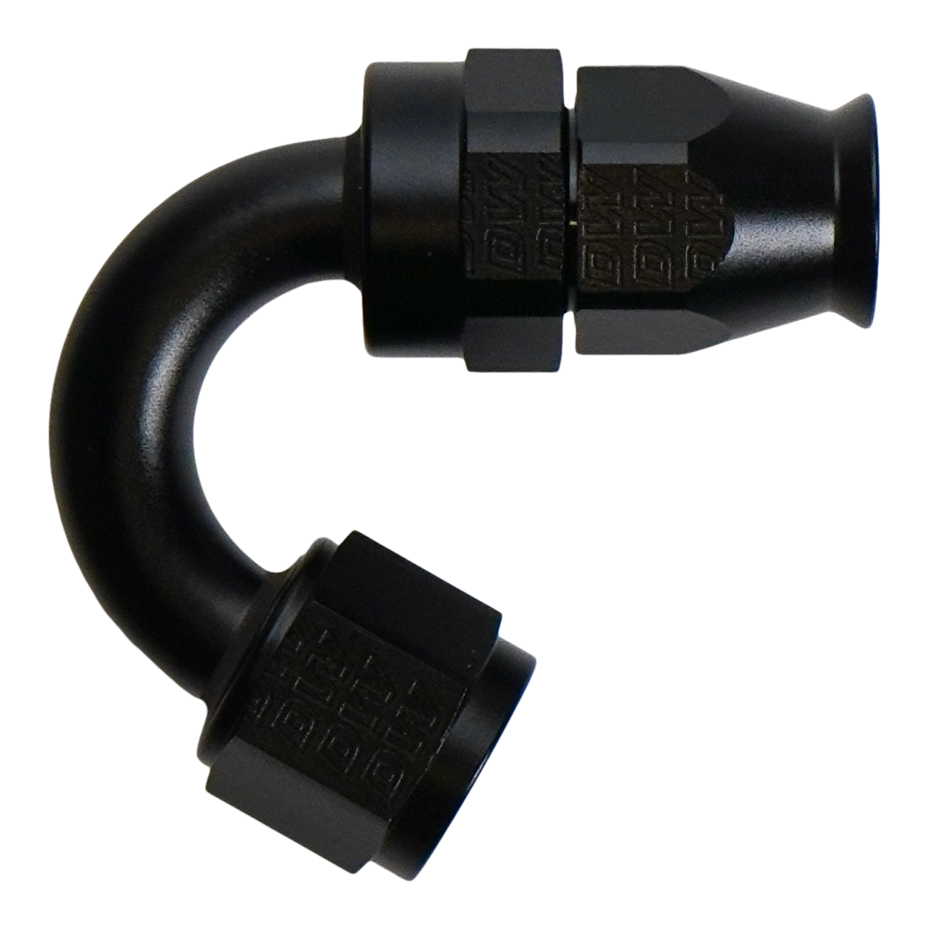 8 AN Female Flare Swivel (Incl Ferule/Olive) 150-degree Hose End PTFE