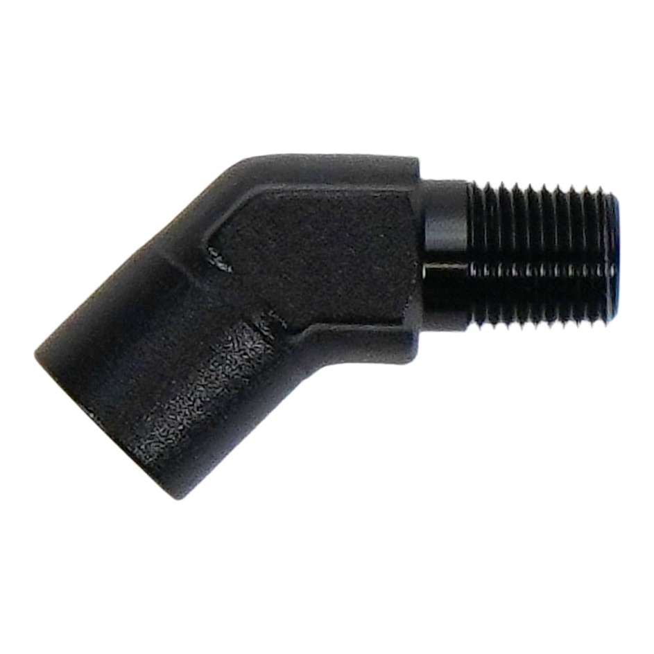 1/8" NPT Female to 1/8" NPT Male 45-Degree Fitting