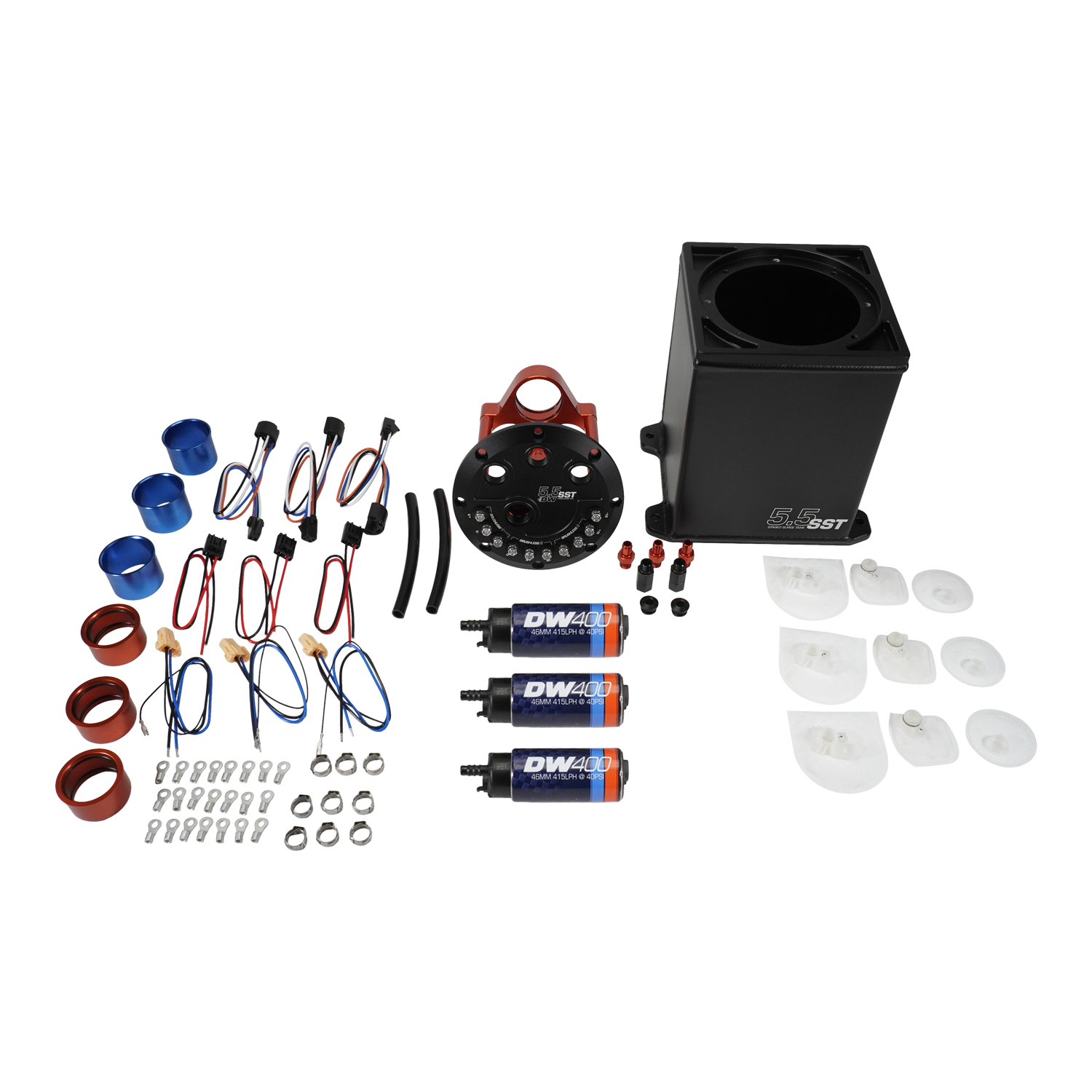 5.5 Staged Surge Tank with 3 DW400 Fuel Pumps – DeatschWerks