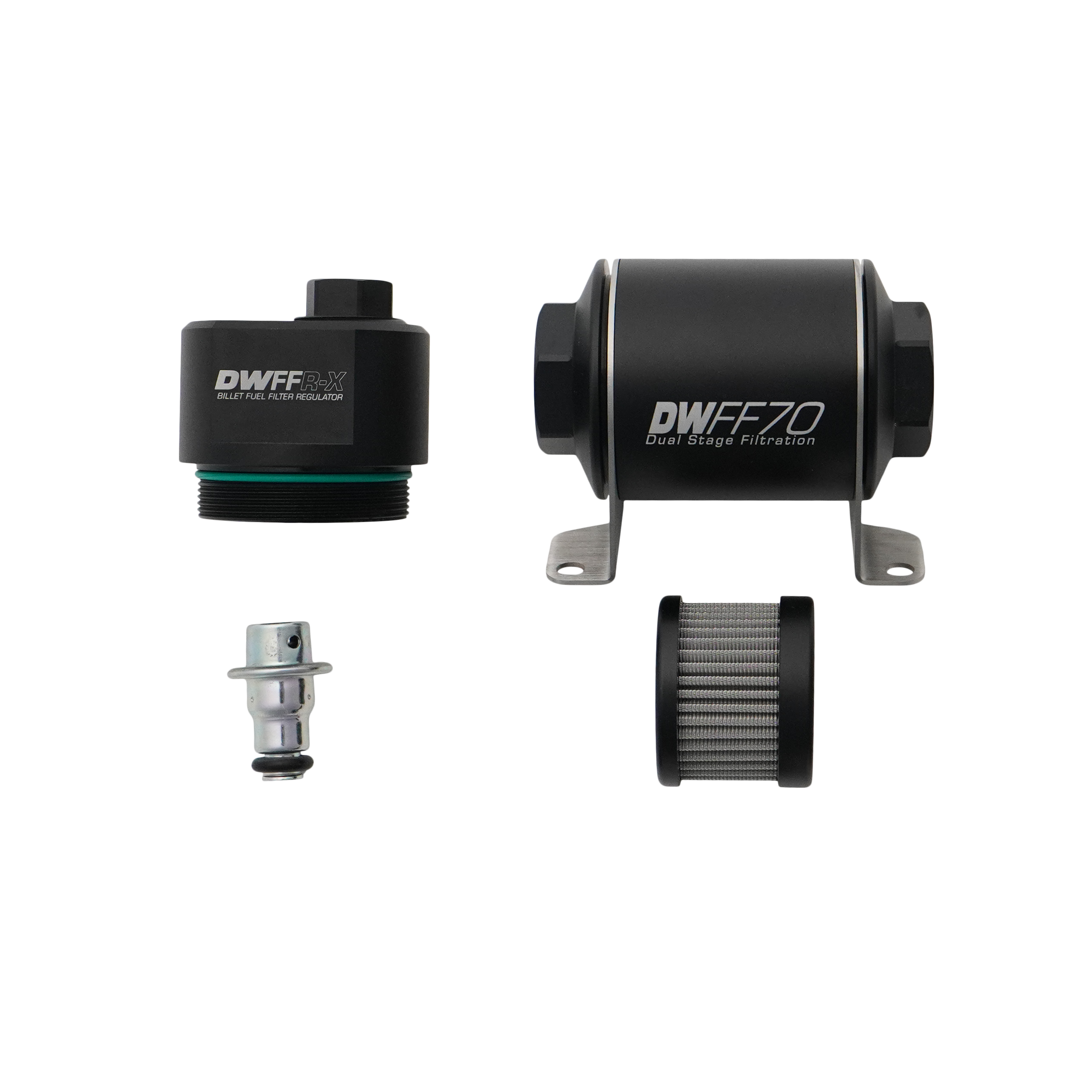 70mm Billet Fuel Filter Regulator 10 Micron – DeatschWerks
