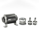 3/8 in Barb, 5 micron, 70mm In-line fuel filter kit