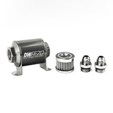 -8AN, 5 micron, 70mm In-line fuel filter kit