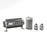 -8AN, 10 micron, 110mm In-line fuel filter kit