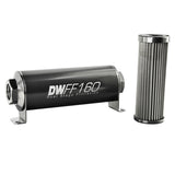 -10AN Female, 10 micron, 160mm In-line fuel filter kit