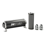 10AN, 40 micron, 160mm In-line fuel filter kit