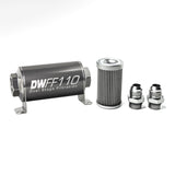 10AN, 40 micron, 110mm In-line fuel filter kit