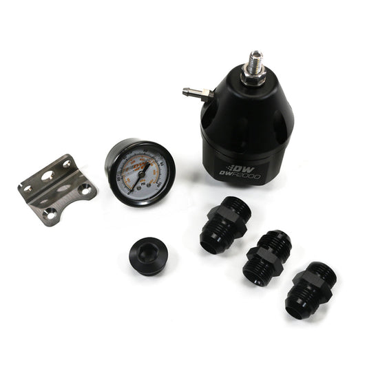 DWR2000 AFPR + pressure gauge + 10AN Fittings/ anodized black