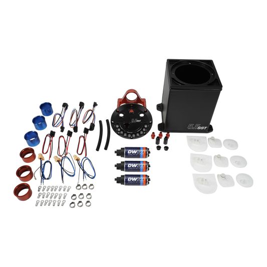5.5L Staged Surge Tank with 3 DW200 Fuel Pumps