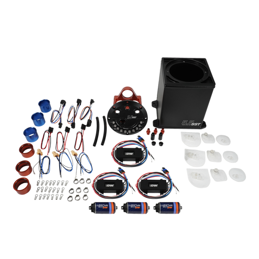 5.5L Staged Surge Tank with 3 DW810 Brushless Fuel Pumps
