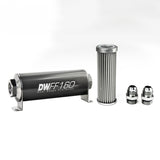 10AN, 5 micron, 160mm In-line fuel filter kit