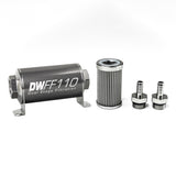 3/8 in, 100 micron, 110mm In-line fuel filter kit