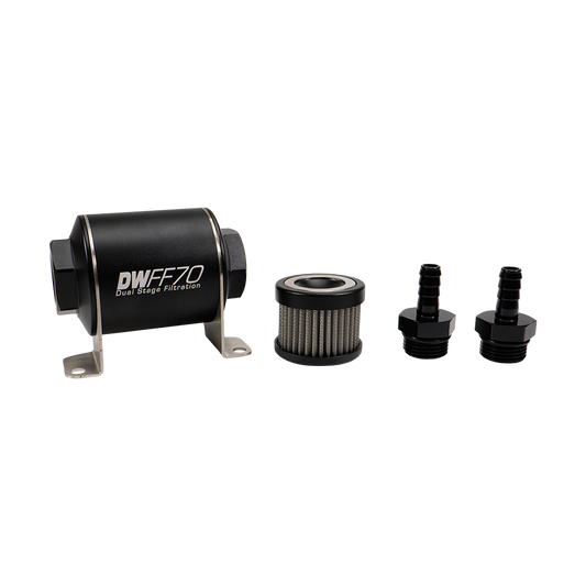 3/8 in, 40 micron, 70mm In-line fuel filter kit