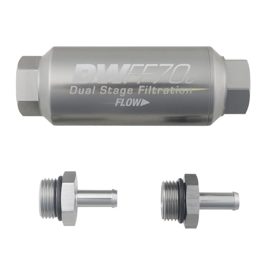5/16 in/ 10 micron/ 70mm compact in-line fuel filter kit