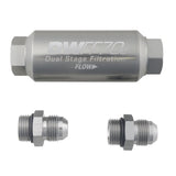 -8AN, 10 micron, 70mm compact in-line fuel filter kit