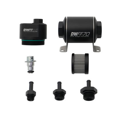 70mm Billet Fuel Filter Regulator 10 Micron with 5/16in Fittings