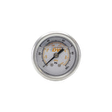 Fuel Pressure Gauge - Liquid Filled White Face with DW Logo