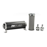 3/8 in, 100 micron, 160mm In-line fuel filter kit