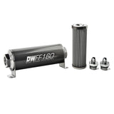 -6AN, 40 micron, 160mm In-line fuel filter kit