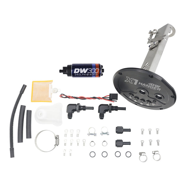X1 Fuel Pump Hanger w/ DW300 Fuel pump for Nissan S13 – DeatschWerks