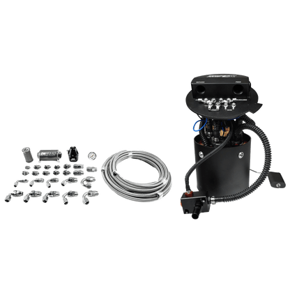 X3 Fuel Pump Module w/DW400 Fuel pumps and PTFE return kit for X3 Fuel Pump Module w/DW400 Fuel pumps and PTFE return kit for