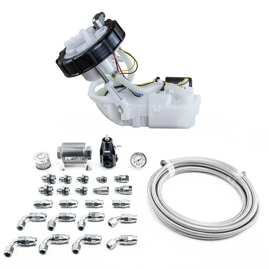 DW400 Pump Module + Return Kit SS PTFE for 2001-05 Honda Civic 2002-06 Acura RSX