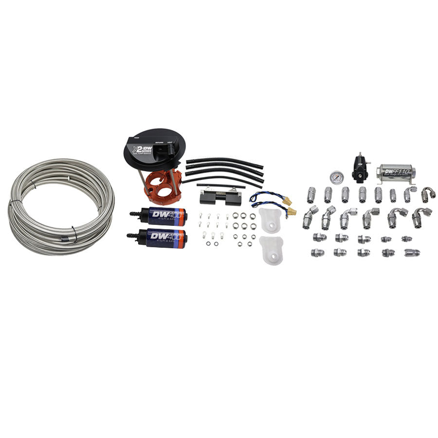 X2 Fuel Pump Module w/DW400 Fuel pumps and PTFE return kit for 6th