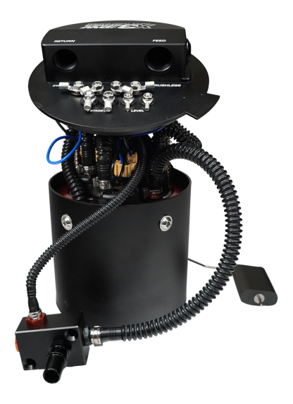 X3 Fuel Pump Module w/DW400 Fuel pumps and PTFE return kit for 2011-24 Ford Mustang