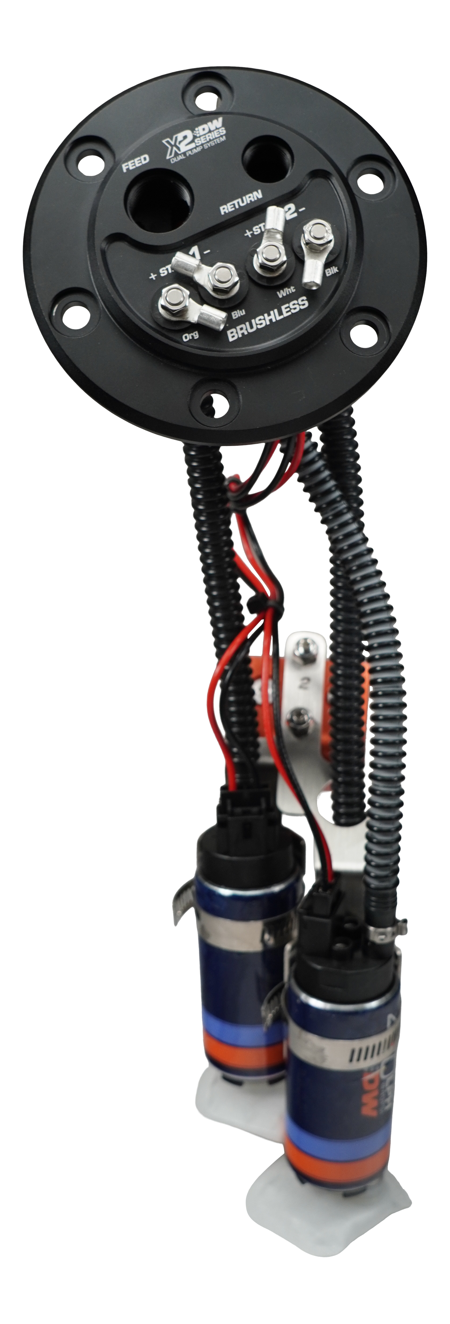 X2 Fuel Pump Hanger w/DW420 Fuel pumps for Honda Civic and Integra
