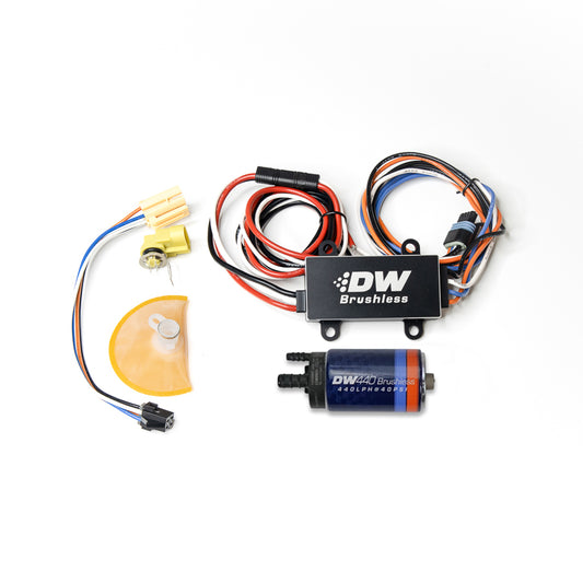 440lph in-tank brushless fuel pump w/ 9-0908 install kit + C103 Controller