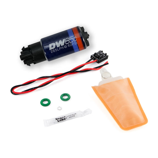 265lph compact fuel pump with clips w/ 1006 install kit