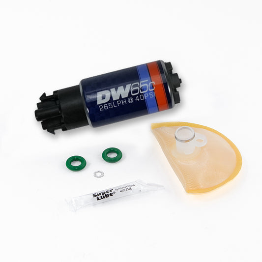265lph compact fuel pump with clips w/ 1008 install kit
