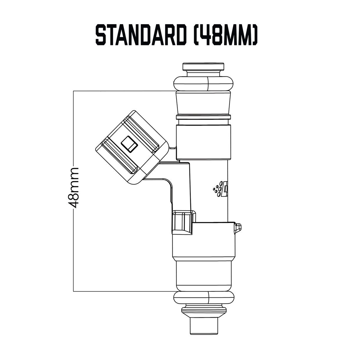 Single Universal Standard Injector (48mm) – DeatschWerks