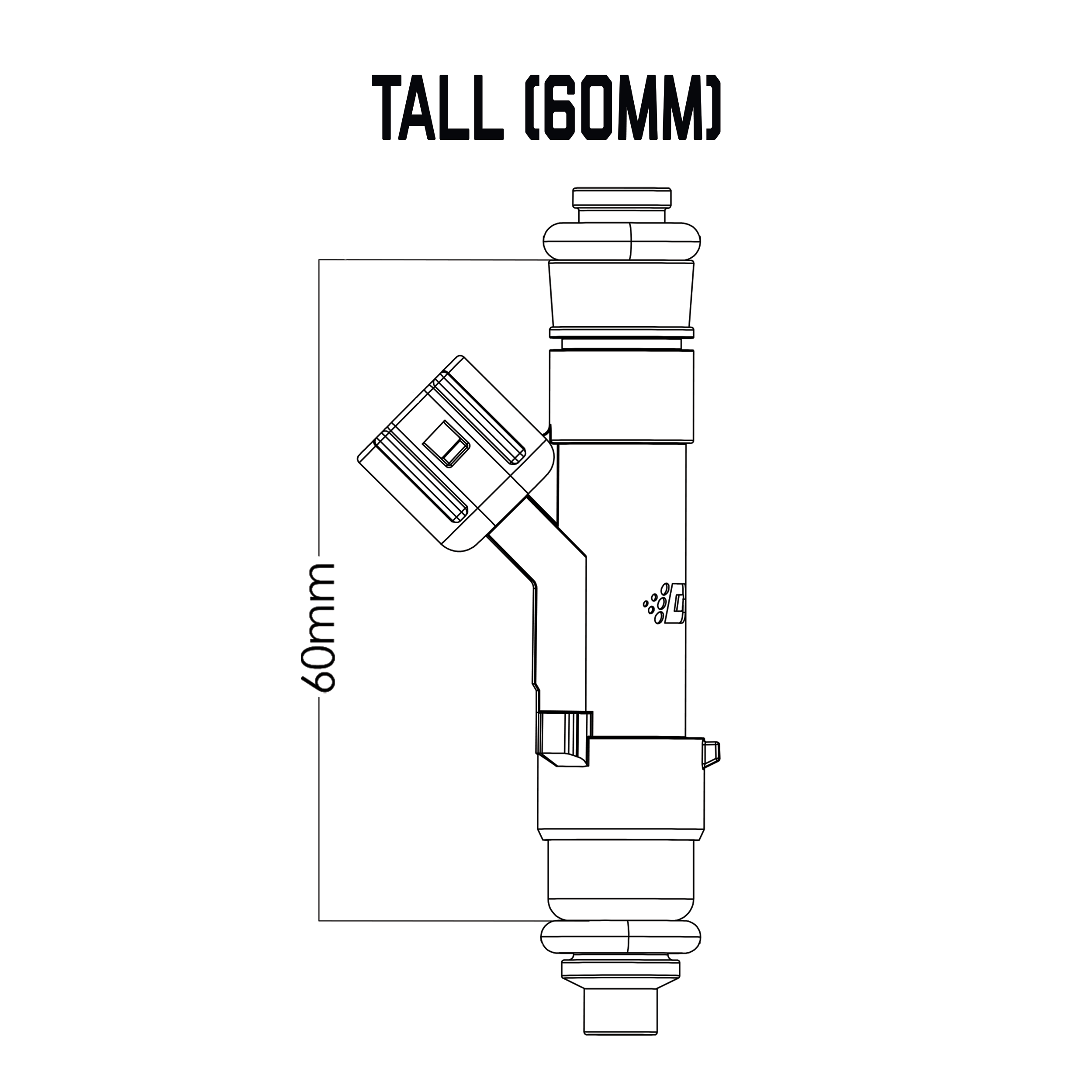 Single Universal Tall Injector (60mm) – DeatschWerks