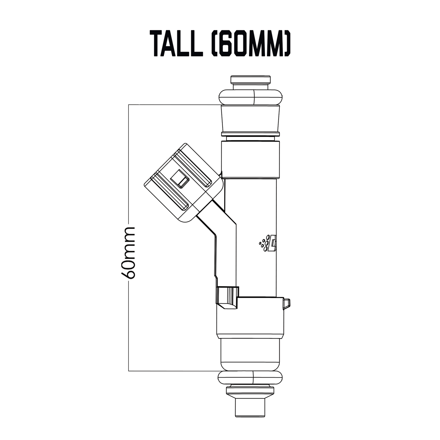 Single Universal Tall Injector (60mm)