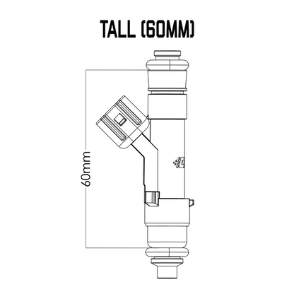 Single Universal Tall Injector (60mm)