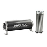 10AN Female, 5 micron, 160mm In-line fuel filter kit