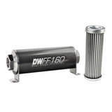 -10AN Female, 5 micron, 160mm In-line fuel filter kit