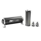 -6AN, 10 micron, 160mm In-line fuel filter kit