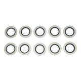 10AN Rubber and Metal Crush Washer (Pack Of 10)