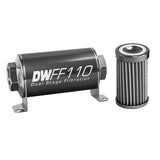 -10AN Female, 40 micron, 110mm In-line fuel filter kit