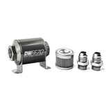 10AN, 100 micron, 70mm In-line fuel filter kit