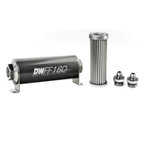 -6AN, 5 micron, 160mm In-line fuel filter kit