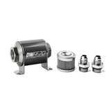 -8AN, 100 micron, 70mm In-line fuel filter kit
