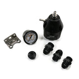 DWR2000 AFPR + pressure gauge + 10AN Fittings, anodized black