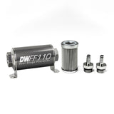 3/8 in, 10 micron, 110mm In-line fuel filter kit