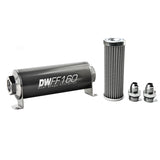 -8AN, 100 micron, 160mm In-line fuel filter kit