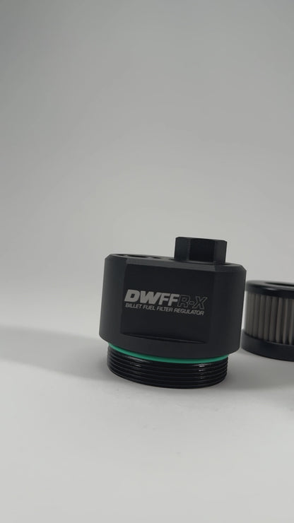 70mm Billet Fuel Filter Regulator 10 Micron with 6AN Fittings